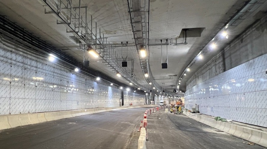 地底下的隧道結構已順利建成