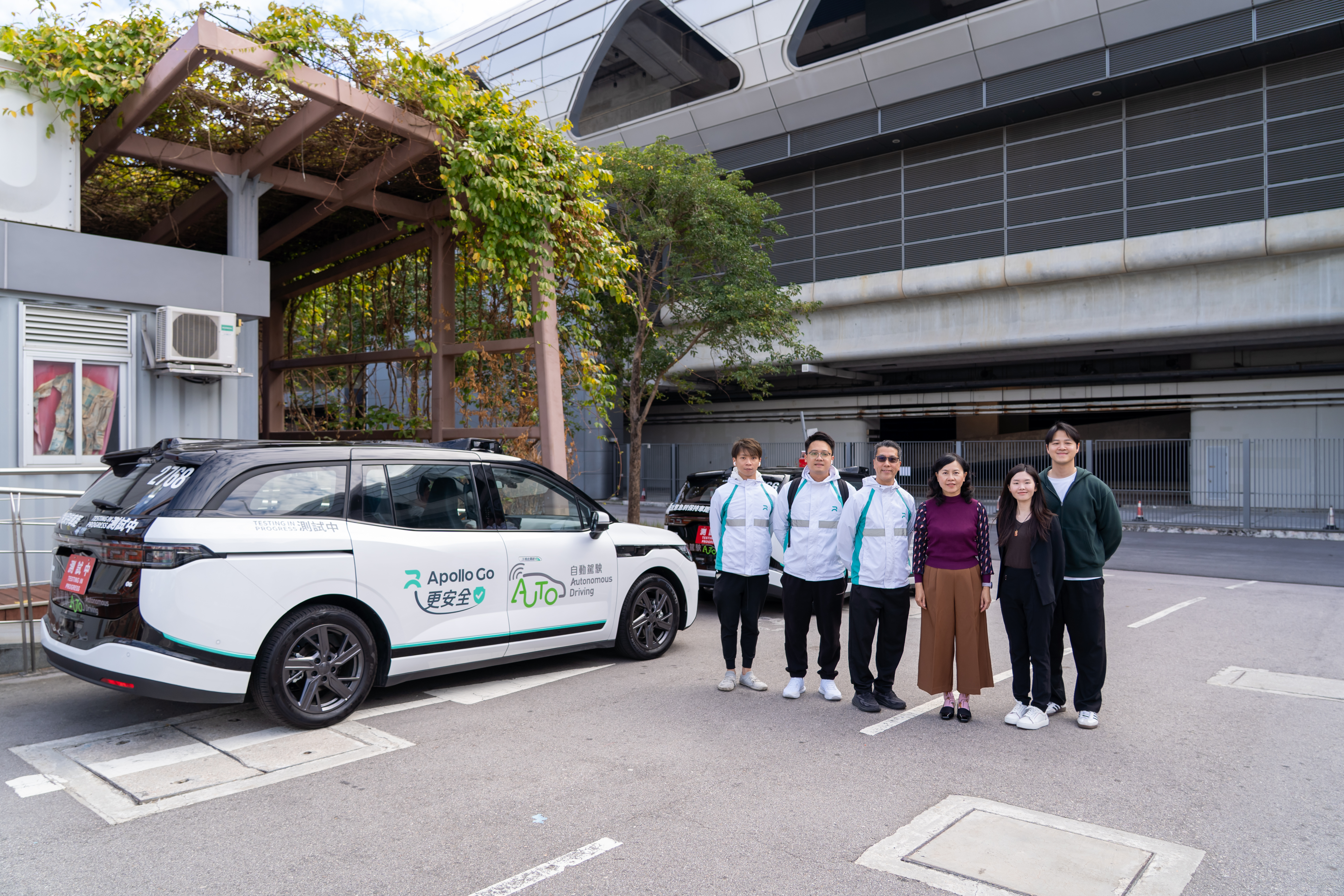 我早前視察自動駕駛在啟德一帶進行的道路測試。 我早前視察自動駕駛在啟德一帶進行的道路測試。