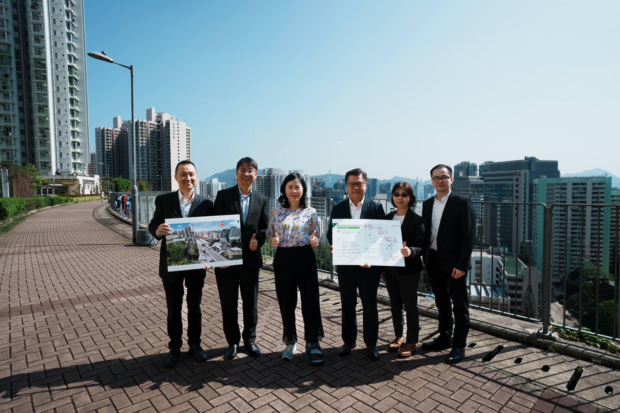 運輸及物流局和路政署團隊以細心、關心及貼心推展項目，希望為市民帶來幸福感。