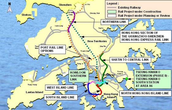 Railway Projects under Construction, Planning or Review