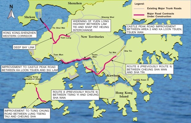 Figure 3 - Hong Kong Road Network