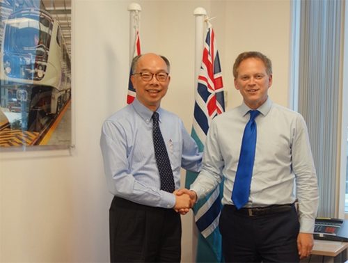 相片一：與英國運輸大臣Grant Shapps會面 