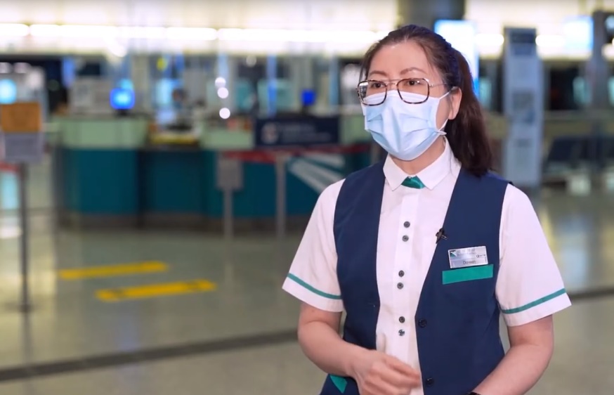 港鐵站務主任Doreen形容，參與自願檢測是社會責任。