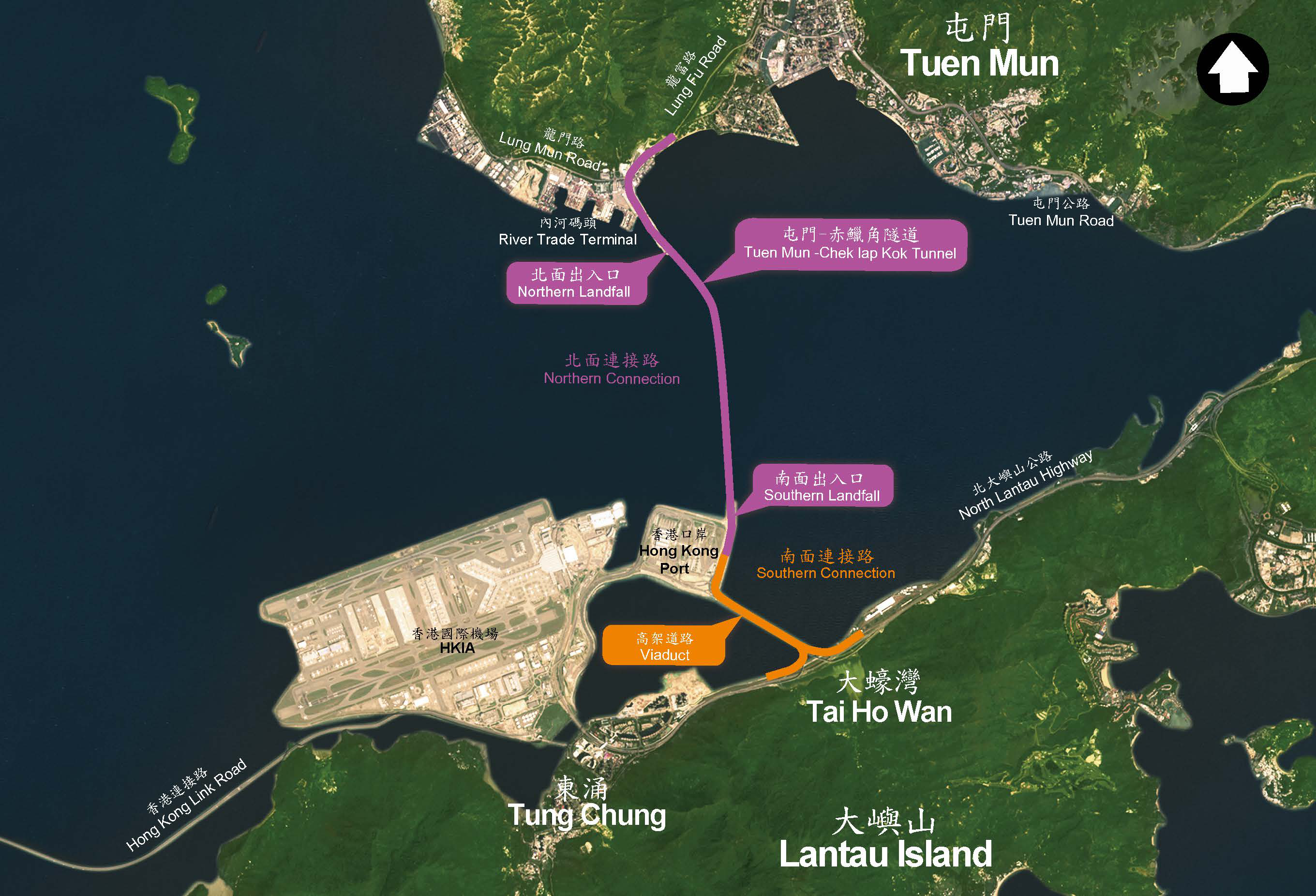 (圖10) 屯門至赤鱲角連接路概覽圖