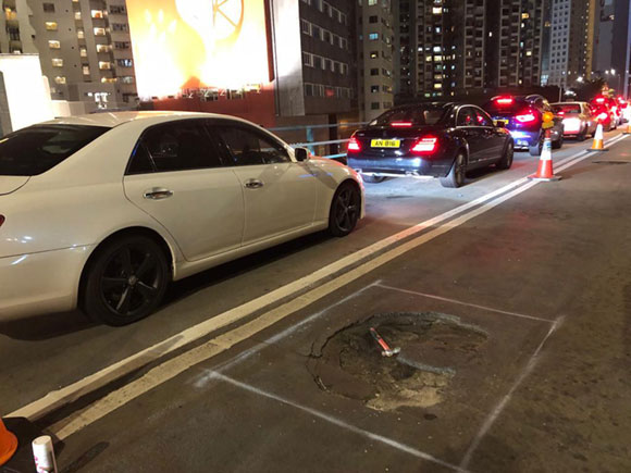 混凝土路面維修前
