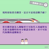 現時採取實名購票，是否不需要清關手續？